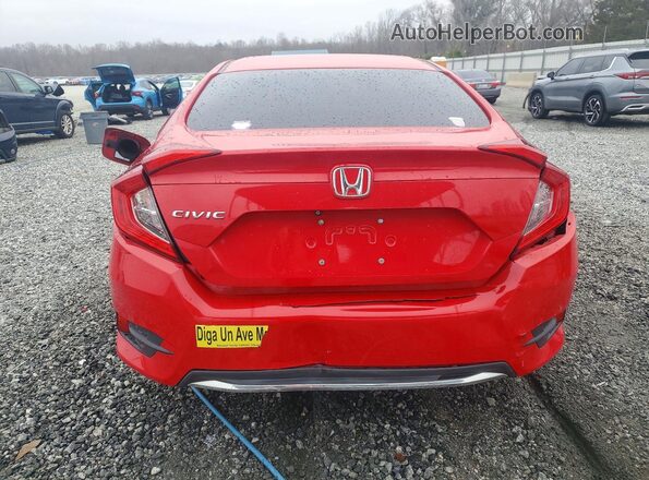 2HGFC2F68KH501114 2019 HONDA CIVIC Red Vista trasera