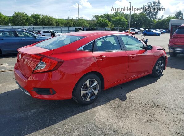2HGFC2F68KH512081 2019 HONDA CIVIC Red Rear right