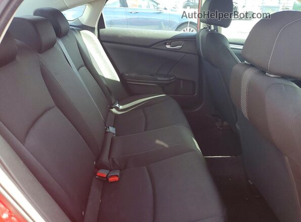 2HGFC2F68KH512081 2019 HONDA CIVIC Red Rear seats view