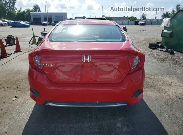 2HGFC2F68KH512081 2019 HONDA CIVIC Red Rear view