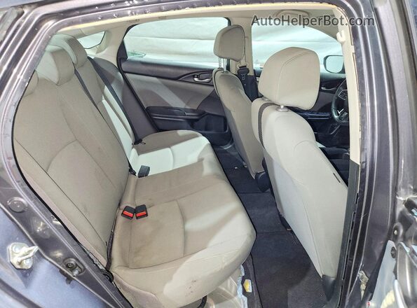 2HGFC2F68KH535828 2019 HONDA CIVIC Gray Rear seats view