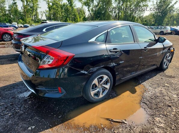 2HGFC2F68KH538664 2019 HONDA CIVIC Черный Задняя правая четверть