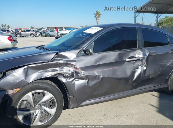 2HGFC2F68KH540740 2019 HONDA CIVIC Gray Widok z przodu