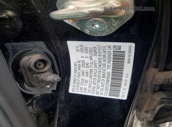 2HGFC2F68KH590425 2019 HONDA CIVIC Black Սալոնի հետևի տեսք