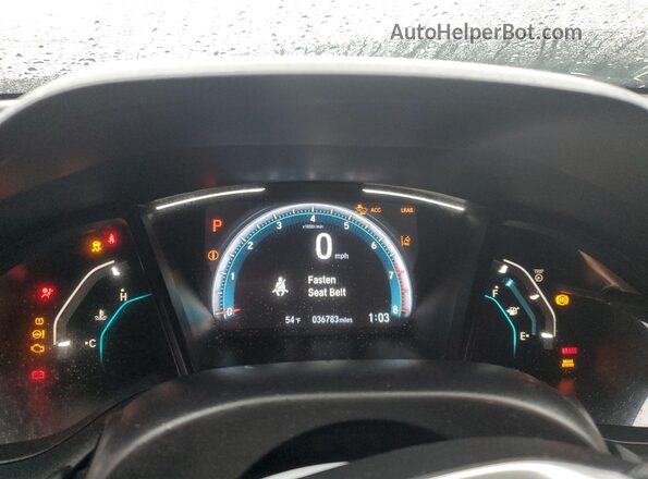 2HGFC2F68LH530713 2020 HONDA CIVIC Черный Вид щитка приборов