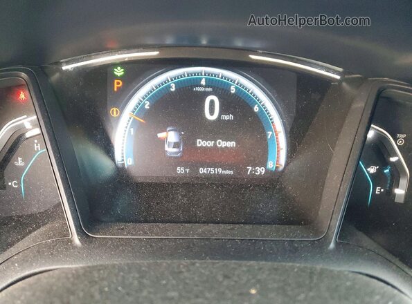 2HGFC2F68LH556258 2020 HONDA CIVIC Blue Widok zestawu wskaźników