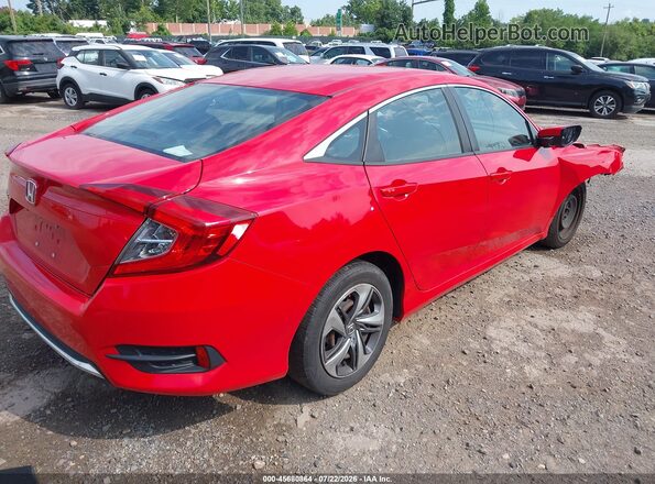 2HGFC2F69KH514860 2019 HONDA CIVIC Red Задня права чверть