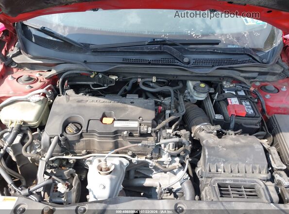2HGFC2F69KH514860 2019 HONDA CIVIC Red Вид ззаду
