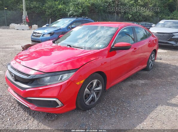 2HGFC2F69KH514860 2019 HONDA CIVIC Red Передня ліва чверть
