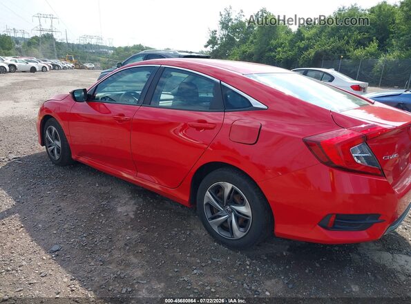 2HGFC2F69KH514860 2019 HONDA CIVIC Red Задня ліва чверть