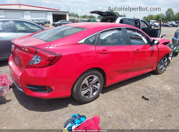 2HGFC2F69KH560883 2019 HONDA CIVIC Red Rear right