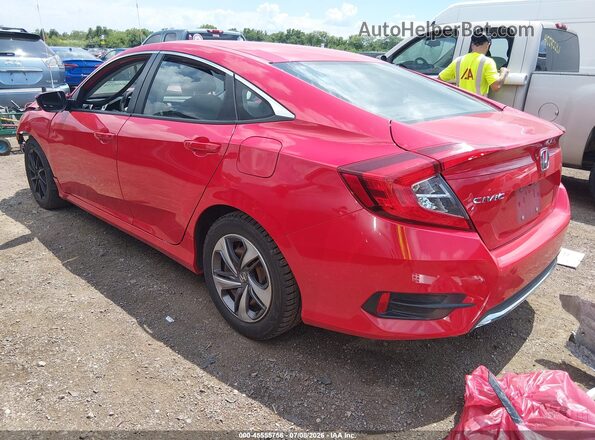2HGFC2F69KH560883 2019 HONDA CIVIC Red Rear left