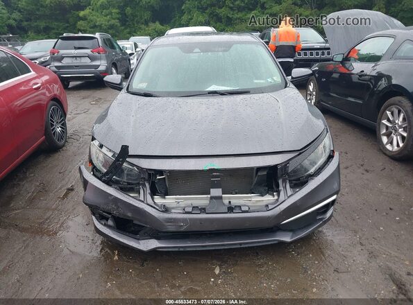 2HGFC2F69KH579353 2019 HONDA CIVIC Gray Սալոնի հետևի տեսք