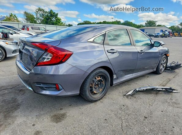 2HGFC2F69LH532857 2020 HONDA CIVIC Gray Trasero derecho