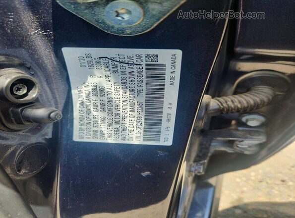 2HGFC2F69LH533457 2020 HONDA CIVIC Blue VIN sticker view