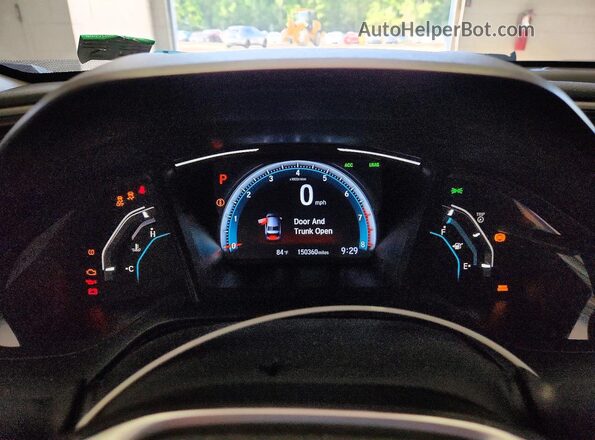 2HGFC2F69LH558777 2020 HONDA CIVIC Blue ხელსაწყოთა პანელის ხედი