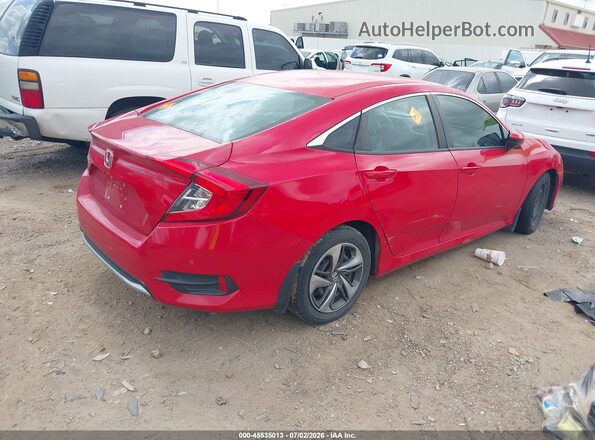 2HGFC2F69LH566507 2020 HONDA CIVIC Red Trasero derecho