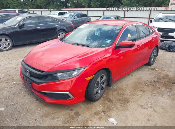 2HGFC2F69LH566507 2020 HONDA CIVIC Red Vista tres cuartos delantera izquierda