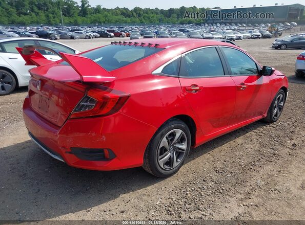 2HGFC2F69LH592928 2020 HONDA CIVIC Red Tył prawy
