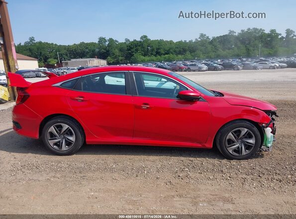 2HGFC2F69LH592928 2020 HONDA CIVIC Red Widok wnętrza z tyłu