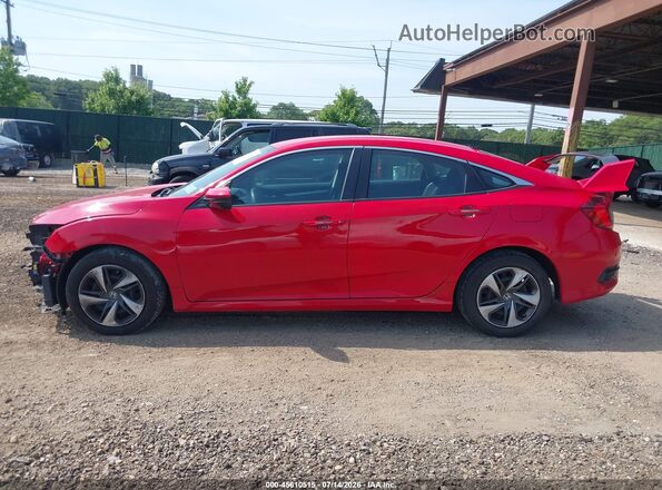 2HGFC2F69LH592928 2020 HONDA CIVIC Red Widok wnętrza 360 stopni