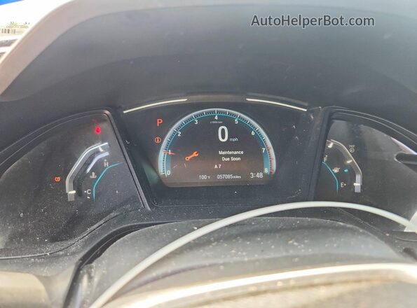2HGFC2F69LH601336 2020 HONDA CIVIC Black Вид щитка приладів