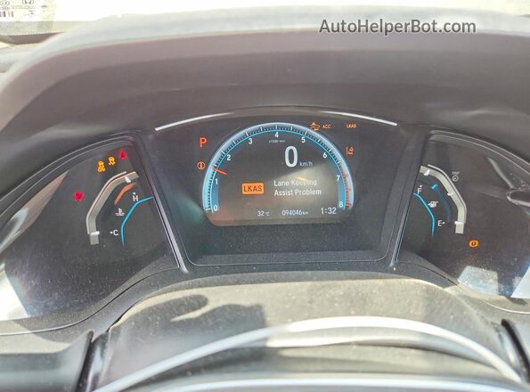 2HGFC2F6XJH044319 2018 HONDA CIVIC Black Instrument cluster view