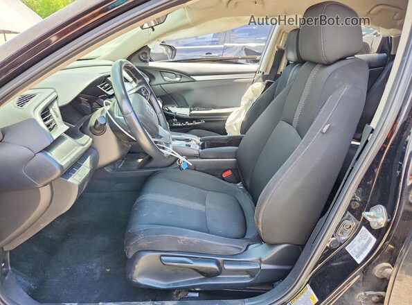 2HGFC2F6XJH044319 2018 HONDA CIVIC Black Front interior view
