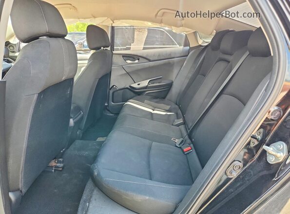 2HGFC2F6XJH044319 2018 HONDA CIVIC Black Rear seats view