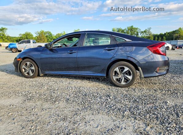 2HGFC2F6XKH504984 2019 HONDA CIVIC Синий Задняя левая четверть