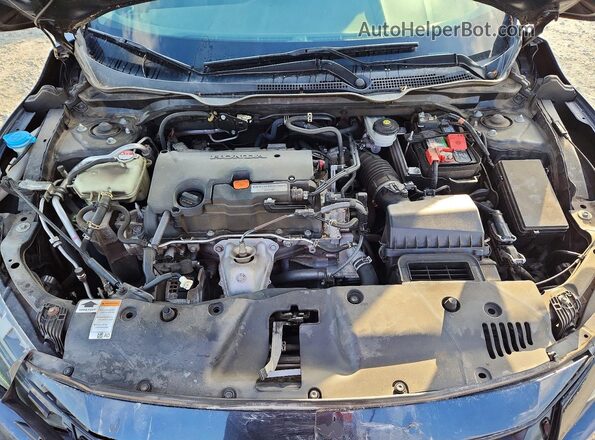 2HGFC2F6XKH504984 2019 HONDA CIVIC Синий Вид задней части салона