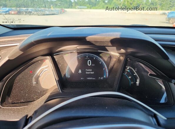 2HGFC2F6XKH504984 2019 HONDA CIVIC Синий Вид щитка приборов