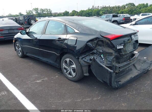 2HGFC2F6XKH509442 2019 HONDA CIVIC Black უკანა მარცხენა