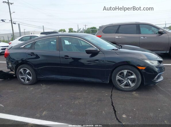 2HGFC2F6XKH509442 2019 HONDA CIVIC Black უკანა სალონის ხედი