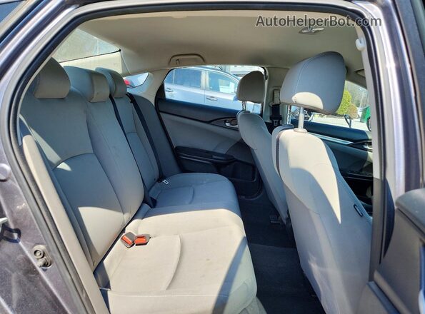 2HGFC2F6XKH543459 2019 HONDA CIVIC Gray Vista de los asientos traseros