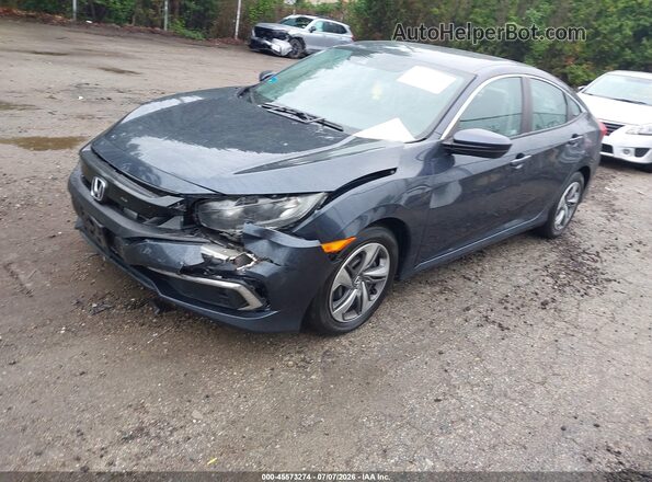 2HGFC2F6XKH548905 2019 HONDA CIVIC Blue Przód lewy
