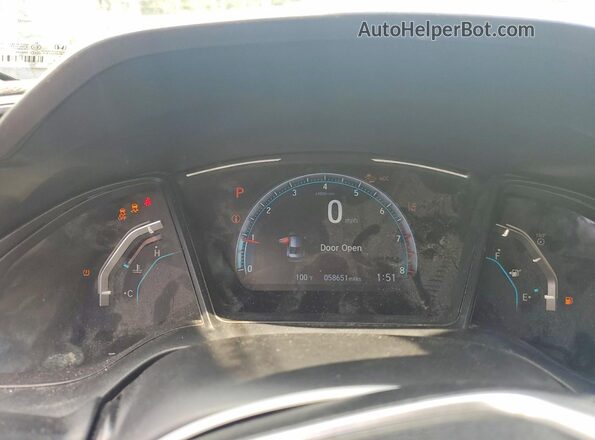 2HGFC2F6XKH566739 2019 HONDA CIVIC Black Սարքավորումների վահանակի տեսք