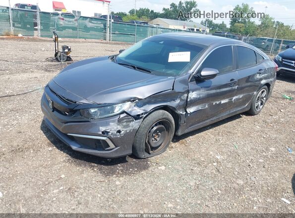 2HGFC2F6XKH575702 2019 HONDA CIVIC Серый Передняя левая четверть