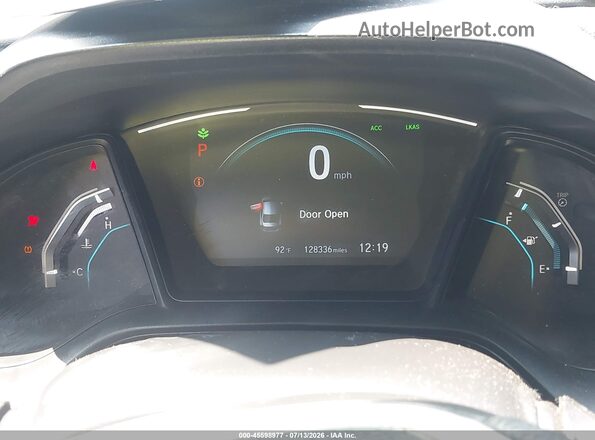 2HGFC2F6XKH575702 2019 HONDA CIVIC Серый Вид задних сидений