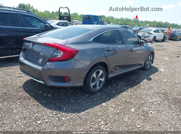 2HGFC2F6XKH575702 2019 HONDA CIVIC Серый Задняя правая четверть