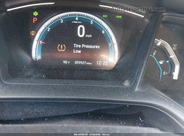 2HGFC2F6XKH591429 2019 HONDA CIVIC Gray 