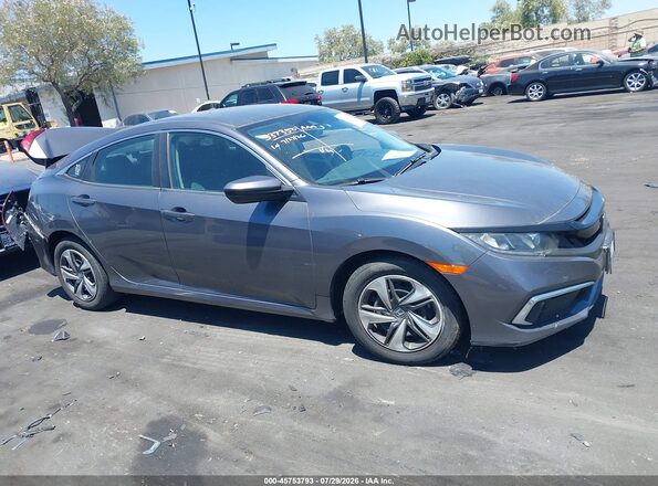 2HGFC2F6XKH591429 2019 HONDA CIVIC Gray უკანა სალონის ხედი