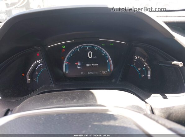 2HGFC2F6XKH591429 2019 HONDA CIVIC Gray უკანა სავარძლების ხედი