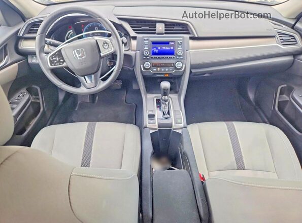 2HGFC2F6XKH593195 2019 HONDA CIVIC Blue წინა პანელის ხედი