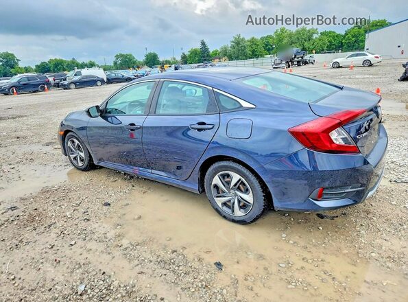 2HGFC2F6XKH593195 2019 HONDA CIVIC Blue უკანა მარცხენა