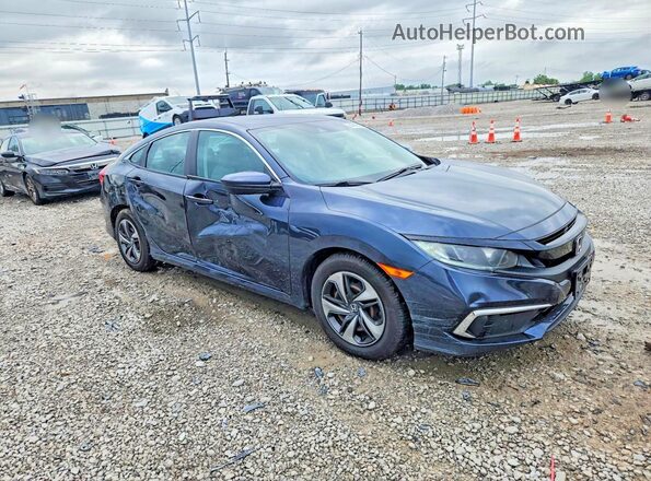 2HGFC2F6XKH593195 2019 HONDA CIVIC Blue წინა მარჯვენა