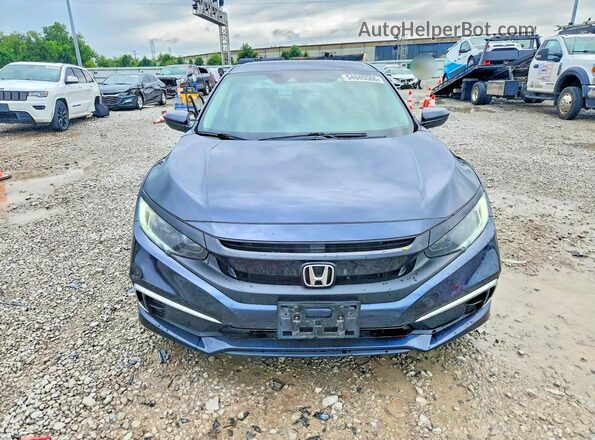 2HGFC2F6XKH593195 2019 HONDA CIVIC Blue წინა ხედი