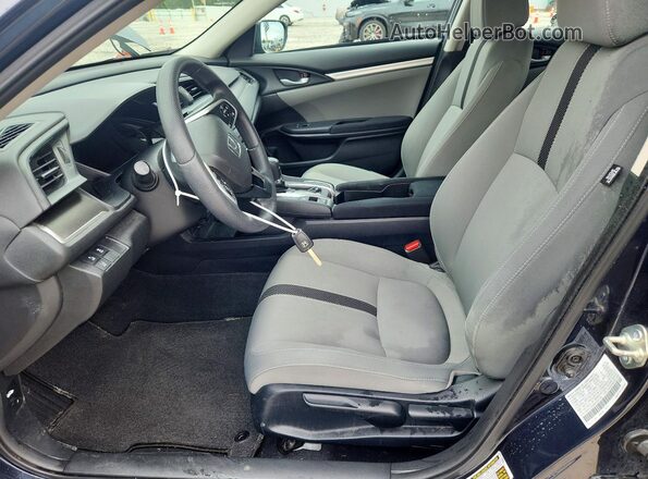 2HGFC2F6XKH593195 2019 HONDA CIVIC Blue წინა სალონის ხედი