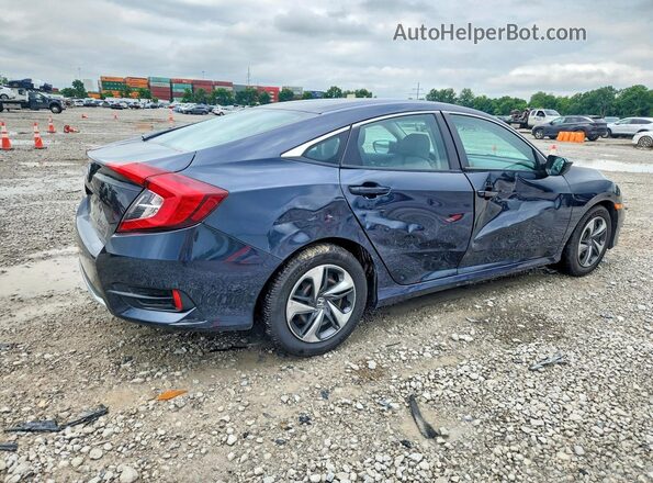 2HGFC2F6XKH593195 2019 HONDA CIVIC Blue უკანა მარჯვენა