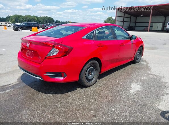 2HGFC2F6XLH541017 2020 HONDA CIVIC Red Задня права чверть